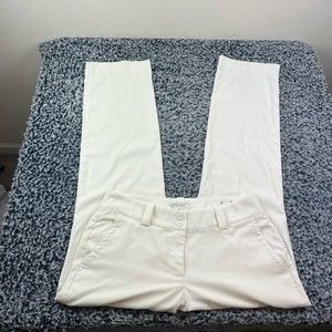 Nike Golf Tour Performance Modern Rise Tech Pants Womens 6 White Dri Fit Stretch